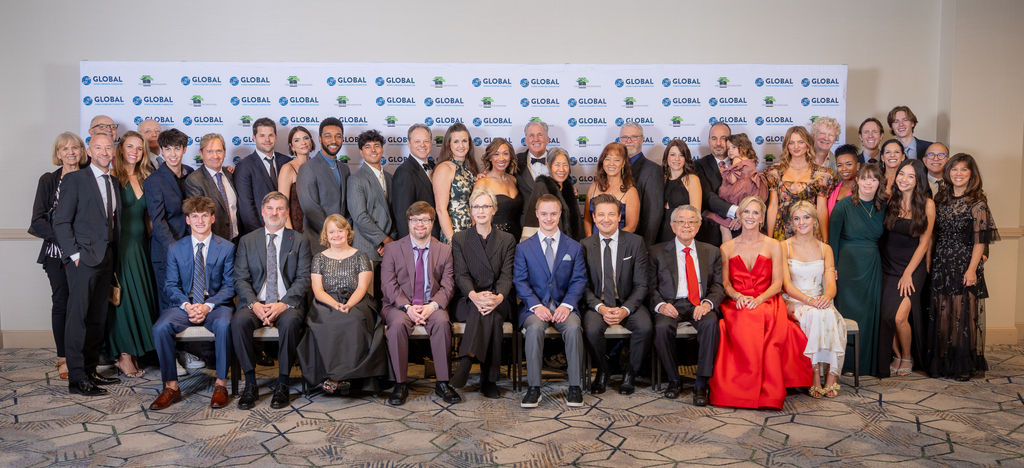 Models, celebrity guests and supporters pose for a group photograph at the 2025 Global Down Syndrome Foundation Be Beautiful Be Yourself Fashion Show.