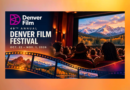 Promotional graphic for the 49th Denver Film Festival, Oct. 22 through Nov. 1, 2026, featuring the Denver Film logo, a movie theater audience, Colorado mountain scenery and a colorful filmstrip.